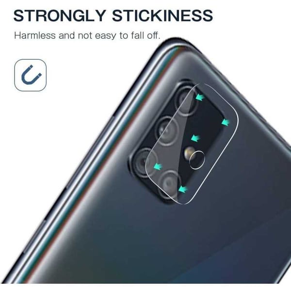 2-PACK Samsung A71 Kamera Linsskydd