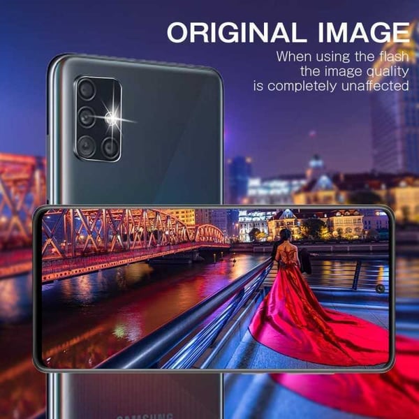 2-PACK Samsung A71 Kamera Linsskydd
