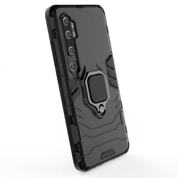 Xiaomi Mi 10 Pro iskunkestävä suojus sormustelineellä ThinArmor