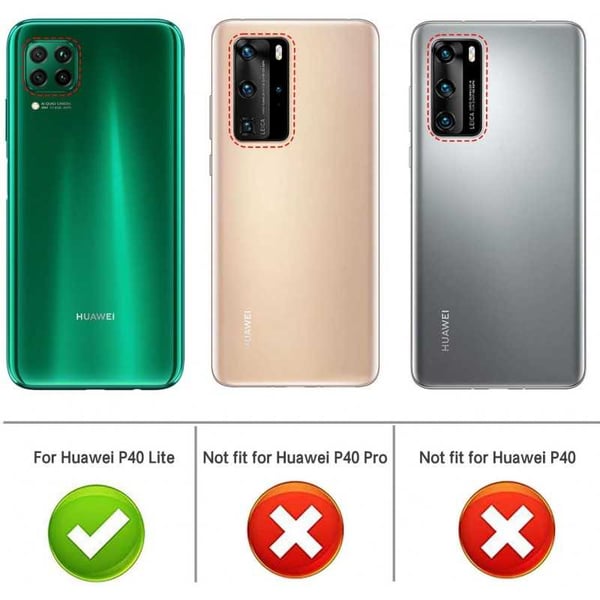 Huawei P40 Lite Iskunvaimennus Silicone Case Simple