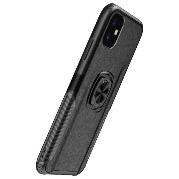 iPhone 12 Mini Käytännöllinen iskunkestävä kotelo sormustelineellä V5