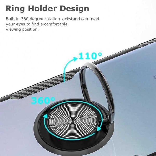Samsung S21 Plus Käytännöllinen iskunkestävä kotelo sormustelineellä V4