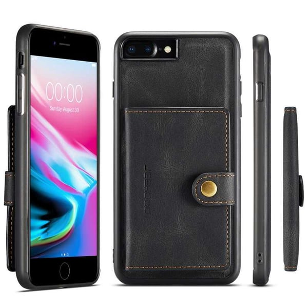 iPhone 7 Plus iskunkestävä kotelo magneettisella korttitelineellä JeeHood