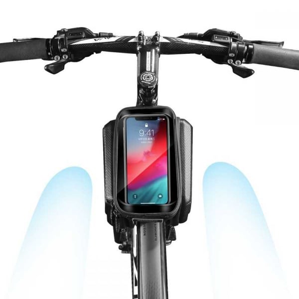 Vedenpitävä polkupyörälaukku mobiililokerolla WildMan HardPouch XXL
