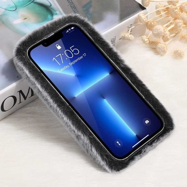 iPhone 13 Pro pehmoinen ja pörröinen kansi