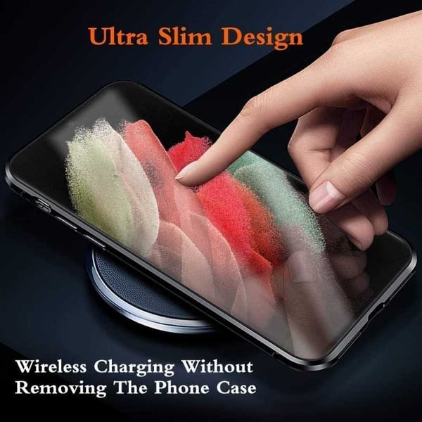 Samsung S22 Ultra Heltäckande Premium Skal Glassback V4