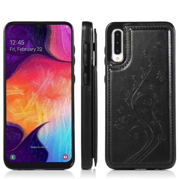 Samsung A50 iskunkestävä kansikorttipidike 3-POCKET Flippr V2