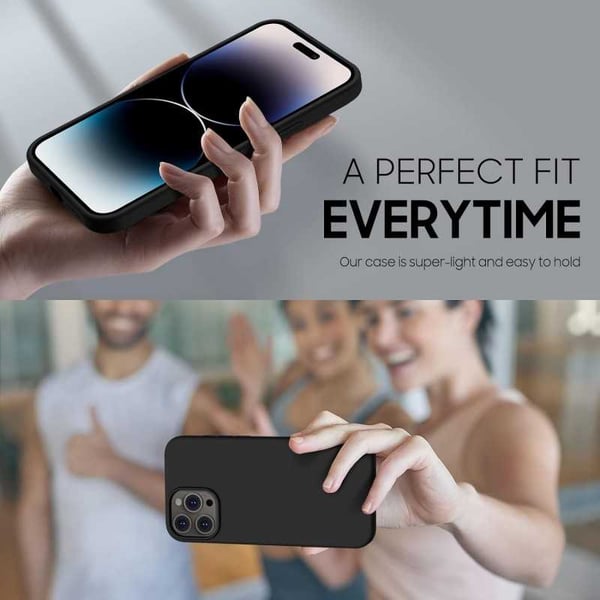 Kuminen tyylikäs suojakuori 3in1 iPhone 12 Pro Max - Musta