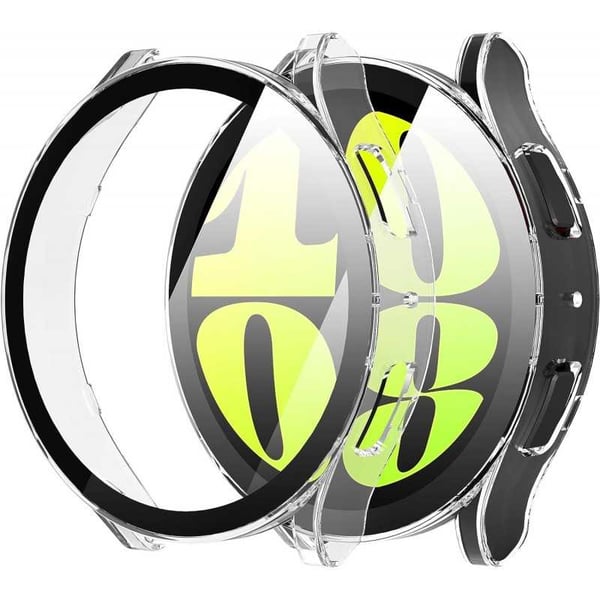 2in1 Iskunvaimennuskuori 9H karkaistu lasi Galaxy Watch 6 44mm - Transparent