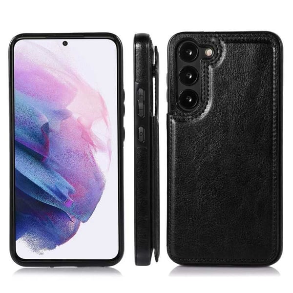 Samsung A15 5G Stöttåligt Skal Korthållare 3-FACK Flippr - Svart