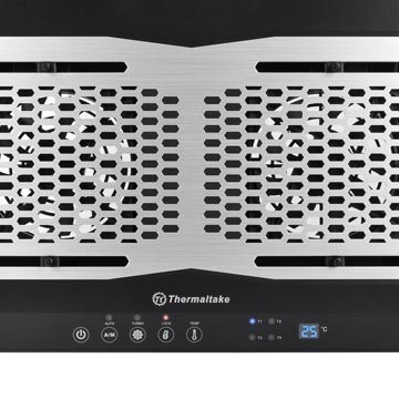 Thermaltake CL-N002-PL12BL-A kylplatta för bärbar dator, 1300 RPM, aluminium. Svart.