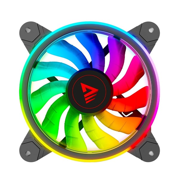 SAVIO FAN-01 4-pak 120 mm ARGB-blæser inklusive controller og fjernbetjening
