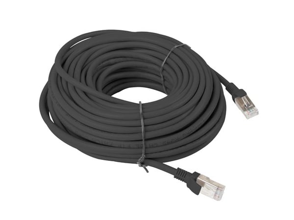 LANBERG PATCHCORD RJ45. KISSA. 5E. UTP. 20 milj. Musta