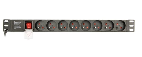 Gembird EG-PDU-014-FC14 virranjakoyksikkö (PDU) 8 AC-pistorasiaa 1U musta
