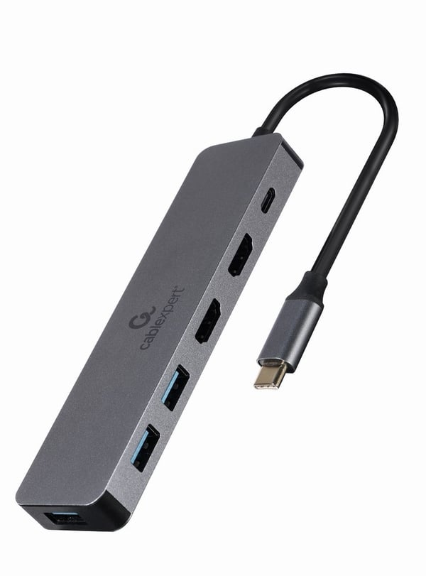 Gembird A-CM-COMBO3-03 USB Type-C 3-in-1 moniporttisovitin (keskitin + HDMI + PD)