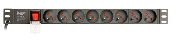 Gembird EG-PDU-014-FC14 virranjakoyksikkö (PDU) 8 AC-pistorasiaa 1U musta