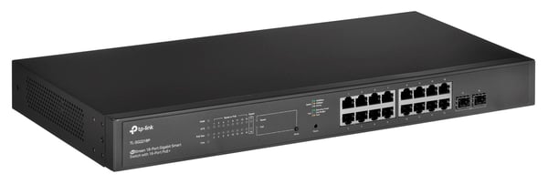 TP-Link JetStream 18-porttinen gigabitin älykytkin, jossa 16-porttinen PoE+