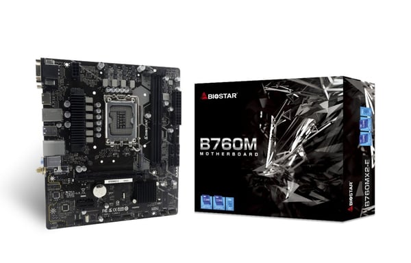 Biostar B760MX2-E D4 moderkort Intel B760 LGA 1700 micro ATX