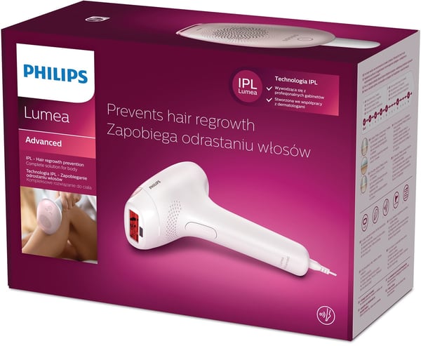 Philips Lumea Advanced SC1994/00 valokarvanpoistoaine, voimakas pulssivalo (IPL), vaaleanpunainen. Valkoinen.