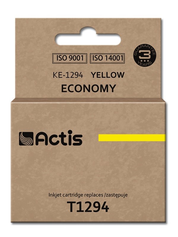 Actis KE-1294 blæk (erstatning for Epson T1294; standard; 15 ml; gul)