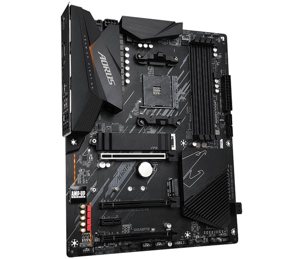 GIGABYTE B550 AORUS ELITE V2 Bundkort - AMD Ryzen 5000 CPU'er, 12+2 Faser VRM, op til 4733MHz DDR4, 1xPCIe 4.0 + 1xPCIe 3.0 M.2, 2.5GbE LAN, USB 3.2 G