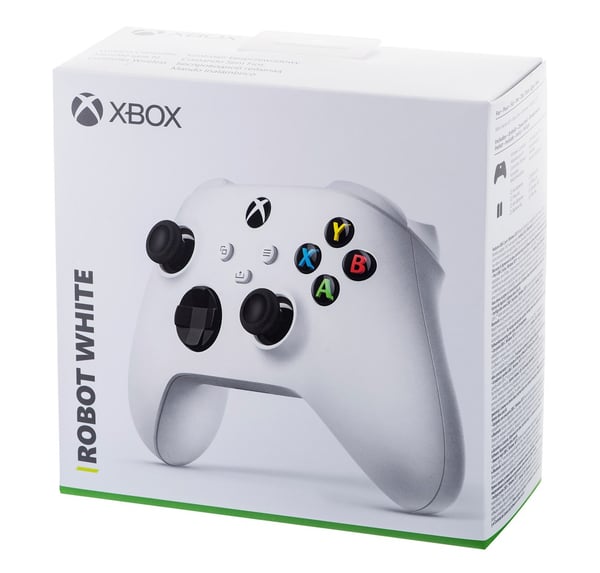 Microsoft Xbox trådløs controller, hvid, gamepad, Xbox-serie, S.Xbox-serie, X.Xbox One, Xbox One, S.Xbox One X, analog/digital, Bluetooth/USB