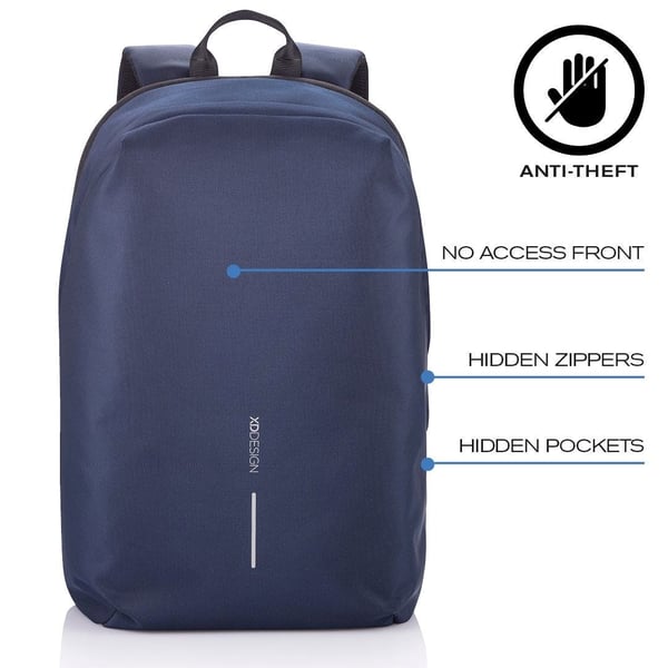 XD DESIGN VARKAUDELLA SUOJATTU REPPU BOBBY PEHMEÄ TUMMANSININEN Tuotenumero: P705.795
