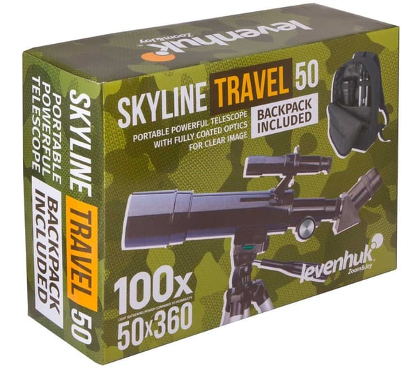 Levenhuk Skyline Travel 50 Refraktor Svart