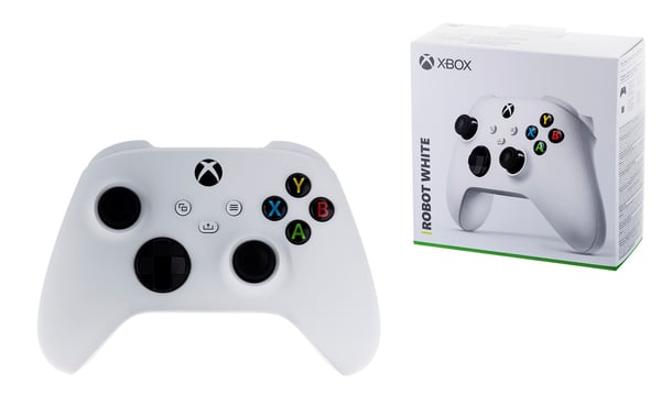 Microsoft Xbox trådløs controller, hvid, gamepad, Xbox-serie, S.Xbox-serie, X.Xbox One, Xbox One, S.Xbox One X, analog/digital, Bluetooth/USB