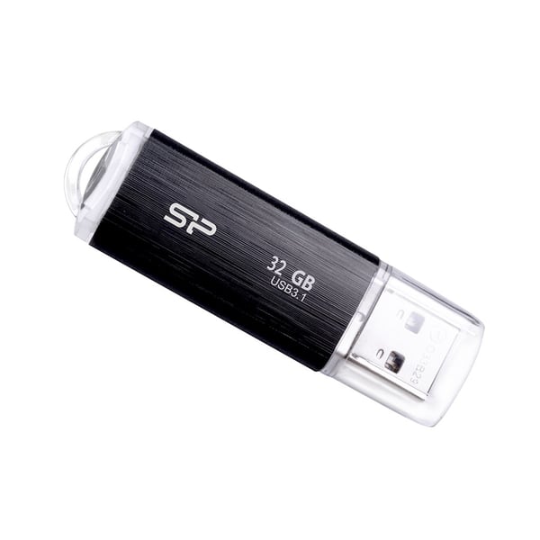 Silicon Power Blaze B02 USB-muistitikku 32 Gt USB Type-A 3.2 Gen 1 (3.1 Gen 1) Musta