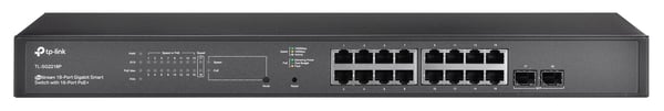 TP-Link JetStream 18-porttinen gigabitin älykytkin, jossa 16-porttinen PoE+
