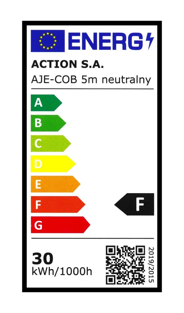 Activejet AJE-COB 5m neutral ljusslinga Universell ljusslinga inomhus