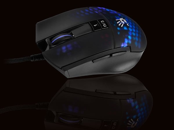 A4Tech BLOODY A4TMYS47113 L65 MAX RGB Honeycomb (aktiverad) mus USB Typ-A Optisk 12 000 DPI