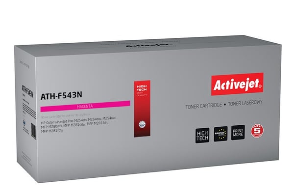 Activejet ATH-F543N -värikasetti (korvaa HP 203A CF543A -värikasetin; Supreme; 1300 sivua; magenta)