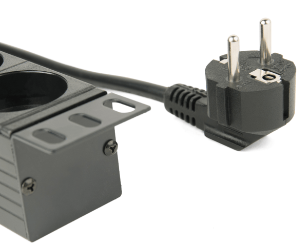 EnerGenie EG-PDU-014 Rack-strømfordelingsenhed (8 Schuko-stik, 1U, 16A, Schuko-stik, 3m, sort farve)
