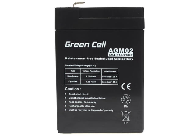 Green Cell AGM02 UPS-batteri förseglat blysyra (VRLA)