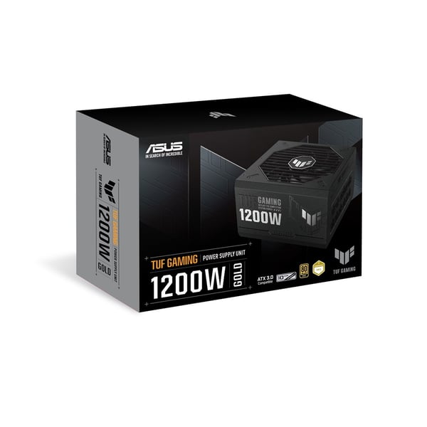 ASUS TUF GAMING 1200W Gold -virtalähde, 20+4-pin ATX, musta