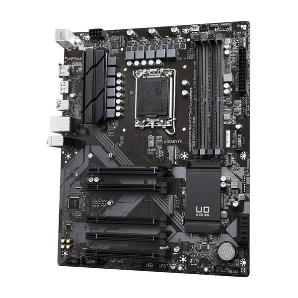 Gigabyte B760 DS3H DDR4-moderkort - Stöder Intel Core 14:e processorer, 18+2+1 fas digital VRM, upp till 5333 MHz DDR4 (OC), 2xPCIe 4.0 M.2, GbE LAN,