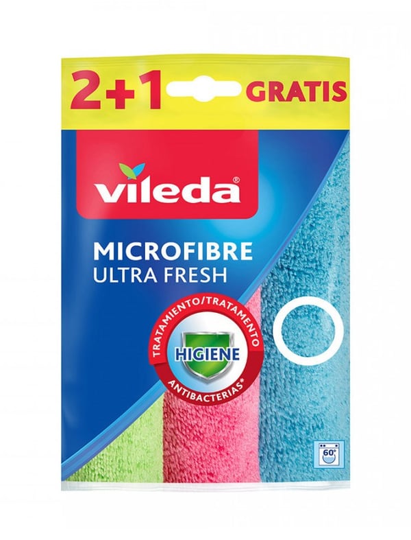 Rengöringsduk Vileda mikrofiber Ultra Fresh 3 st.