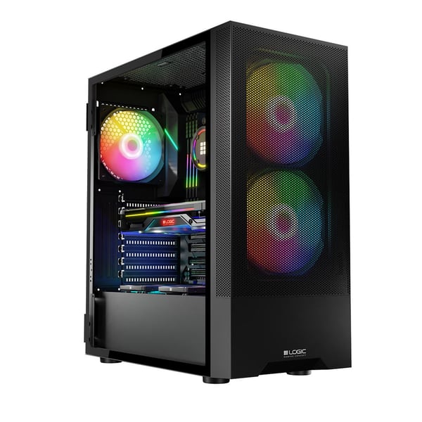Logic ARYA ARGB MINIDI USB 3.0-fodral Svart