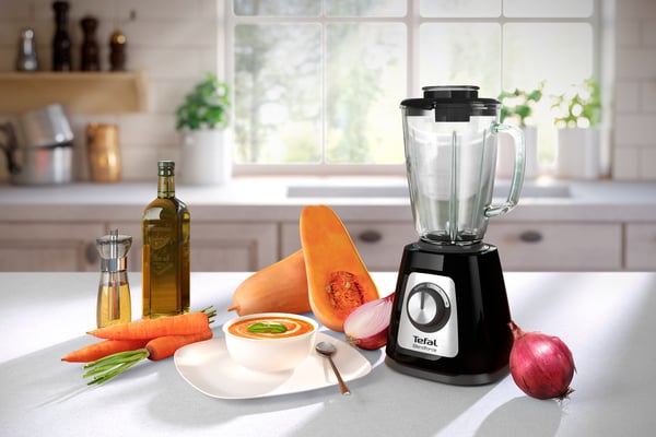 Tefal BlendForce II BL4358 blender 1,25 L Bordblender 800 W Sort. Børstet stål
