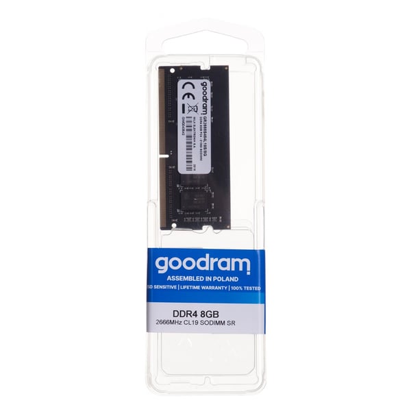 Goodram GR2666D464L19S/8G muistimoduuli 8 Gt:n DDR4 2666 MHz