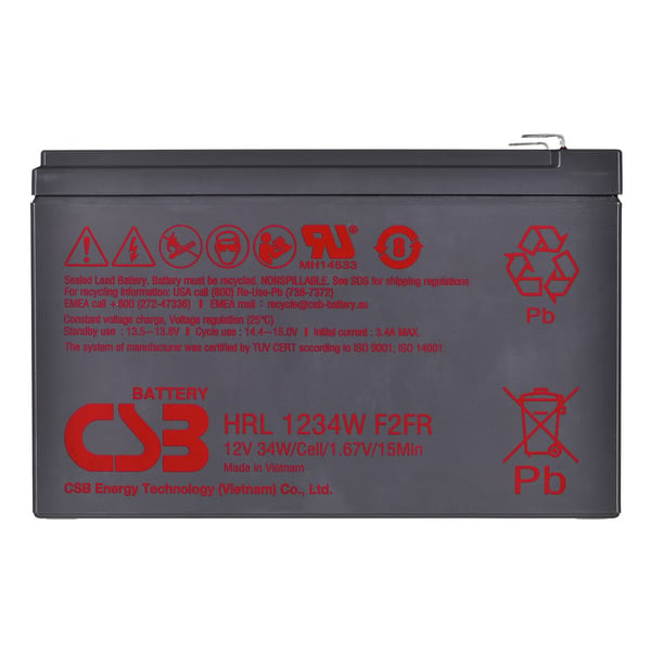 Batteri CSB HRL1234WF2FR 12V 9Ah