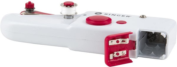 SINGER Stitch Sew Quick Mini mekanisk symaskin AA-batteri Vit