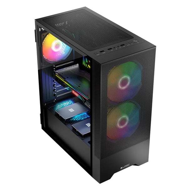 Logic ARYA ARGB MINIDI USB 3.0-fodral Svart