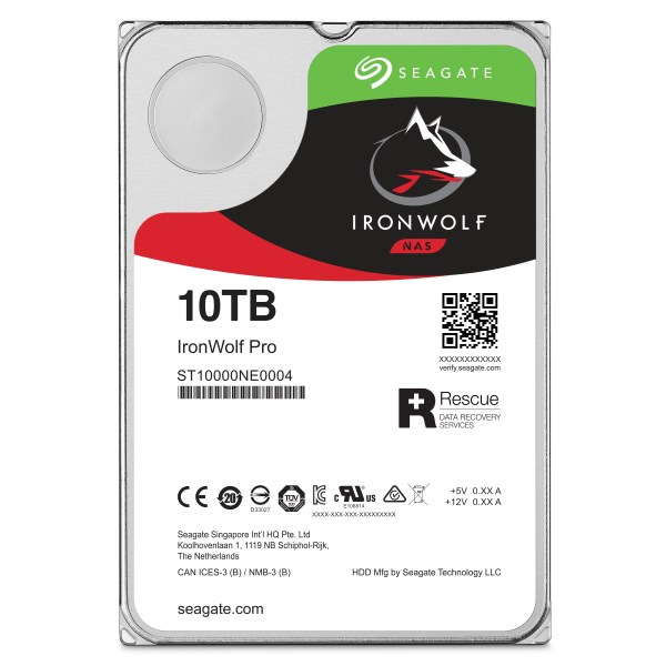 Seagate IronWolf Pro sisäinen kiintolevy 10 TB 256 MB 3,5" Serial ATA III (ST10000NT001)