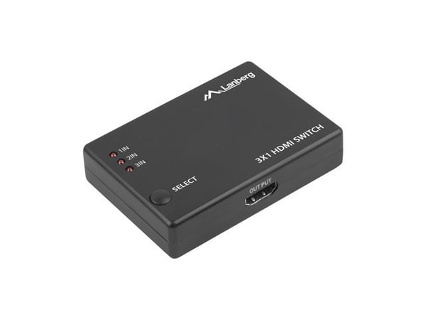 LANBERG VIDEOKYTKIN 3X HDMI + MICRO USB -PORTTI