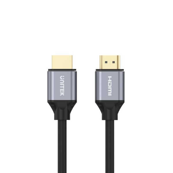 UNITEK C138W HDMI-kaapeli 2 m HDMI Type A (vakio) musta. harmaa