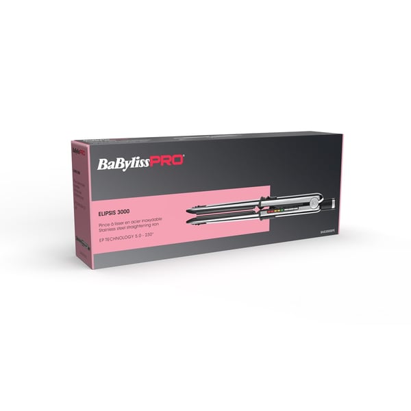 BaBylissPRO ELIPSIS3000 STYLER Glattejern Varm Sort 55 W 106,3" (2,7 m)