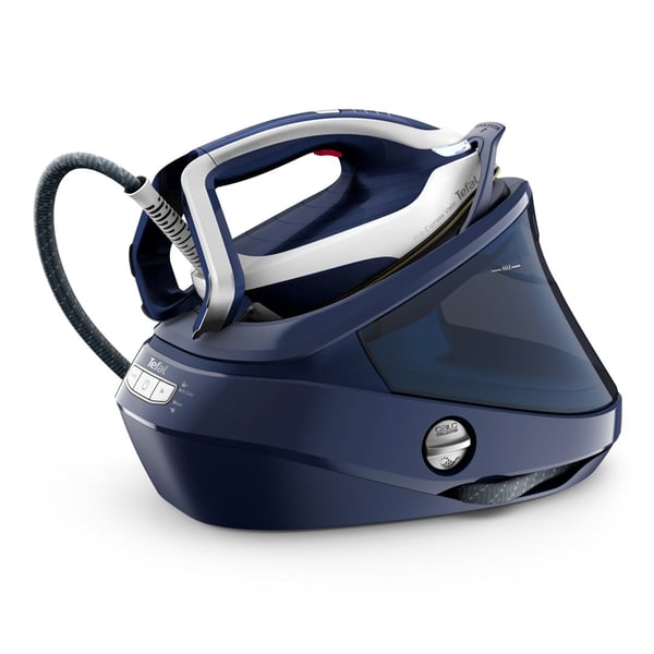 Tefal Pro Express Vision GV9812E0 höyrysilitysrauta 3000 W 1,1 L Durilium AirGlide Autoclean -pohja Sininen. Valkoinen